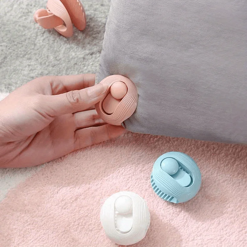 4Pcs ABS Non Slip Gripper Round Shape Quilt Clips Fixer Needleless Cover Holder Fastener Bed Sheet Blankets Fastener Clips