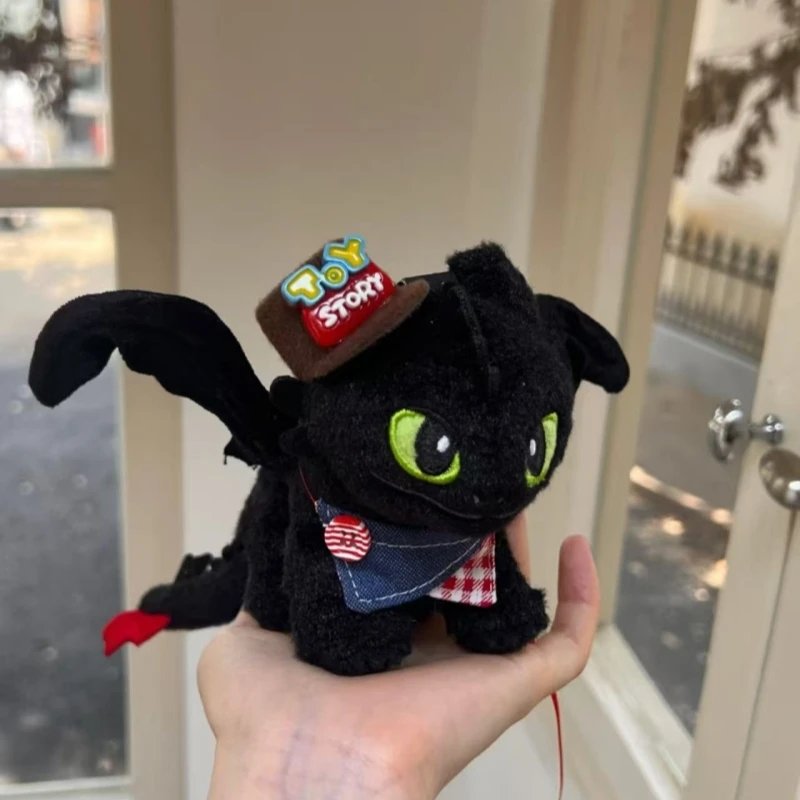 Anime How to Train Your Dragon Portachiavi in peluche senza denti Ciondolo per borsa Portachiavi per bambola in piedi Accessorio giocattolo Regali per i fan dei bambini
