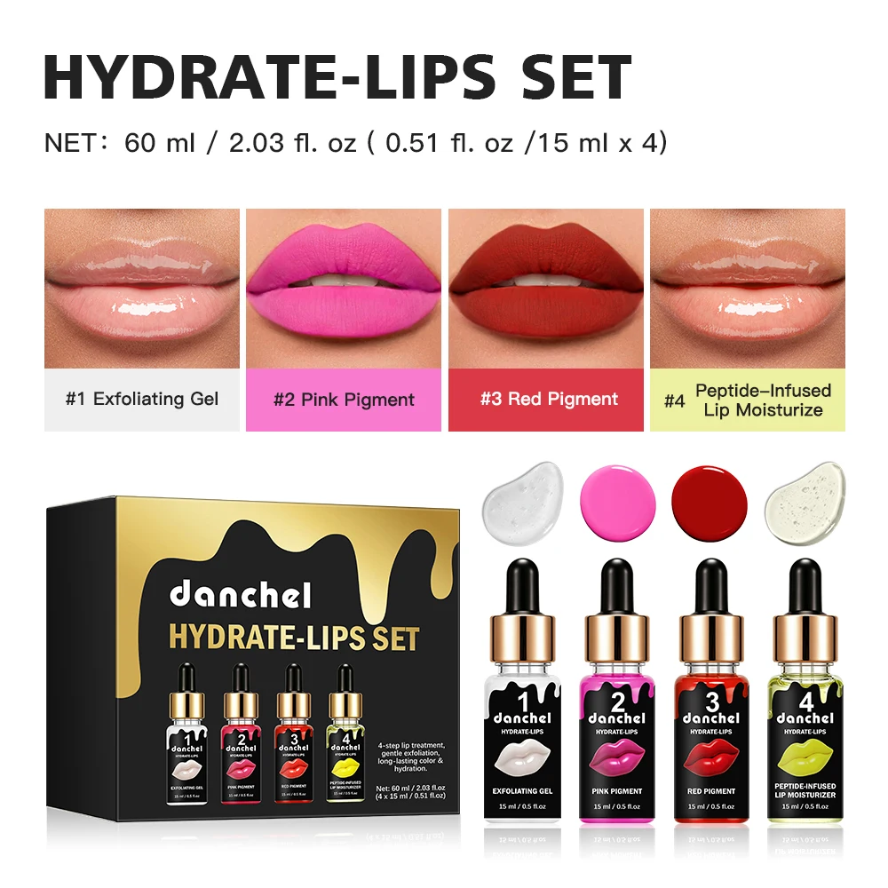 Korea Glow BB Lips Ampoule Serum Starter Set Semi-Permanent BB Lip Gloss Tinted Pigment Lasting Moisturizing For Lip Care