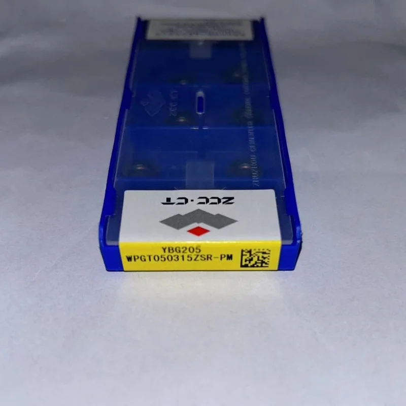 Cnc Turning Tool Blade Carbide Inserts Ferramentas de Corte de Precisão de Alta Qualidade Wpgt050315zsr-pm Ybg205 10 Pcs Zcc.ct