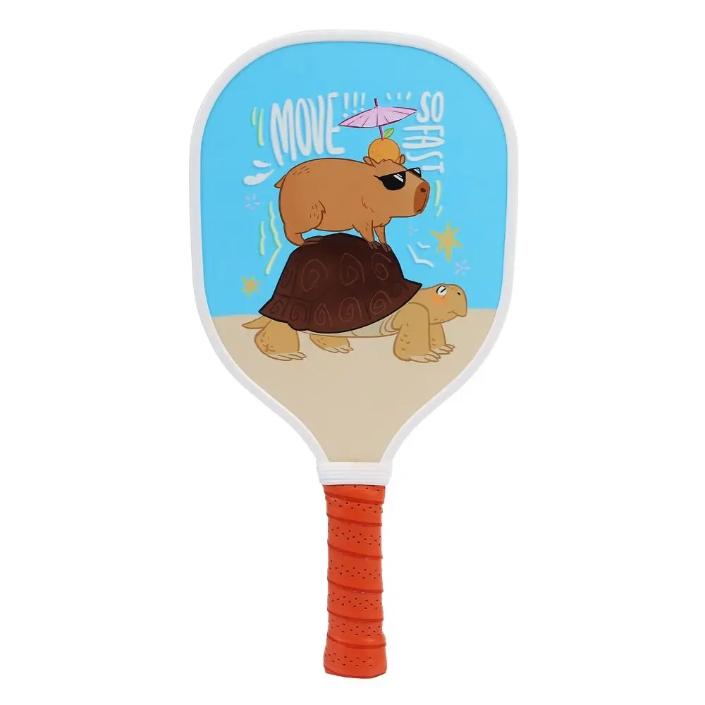 Wooden Pickleball Paddles Ribbed Handle Colorful Pickle Ball Racket Beginner Lightweight Pickleball Training Equipment Gifts