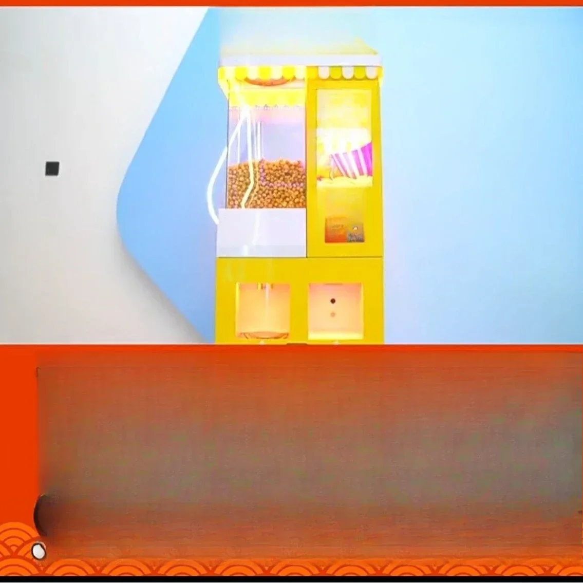 Intelligent automatic popcorn machine, small sweep self-heating cinema video game city equipment