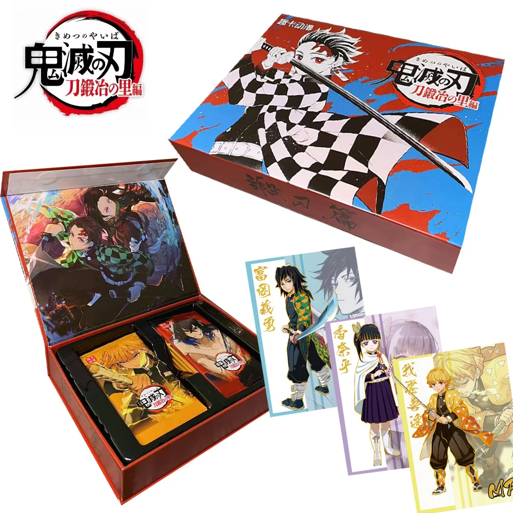 

New Demon Slayer Cards Collections Booster Box Japanese Game Child Collectibles Children Christma Gift