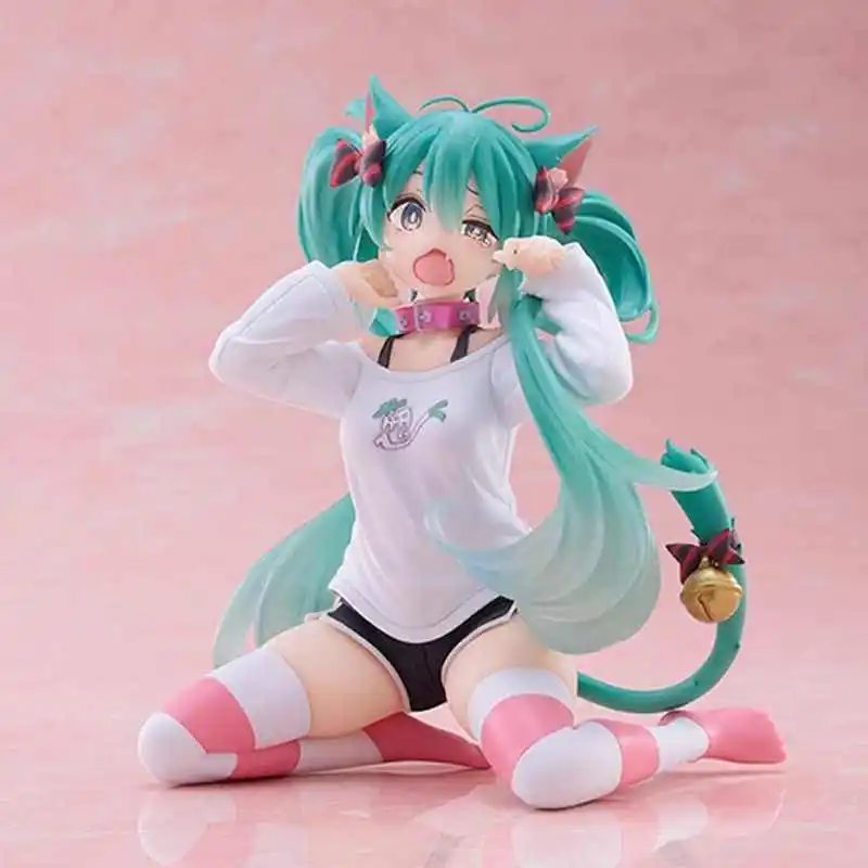 Taito Vocaloid Hatsune ku Cat Ear Design Action Figure, Périphérique, Modèle à collectionner, Ornements décoratifs, Jouet de Noël, Original