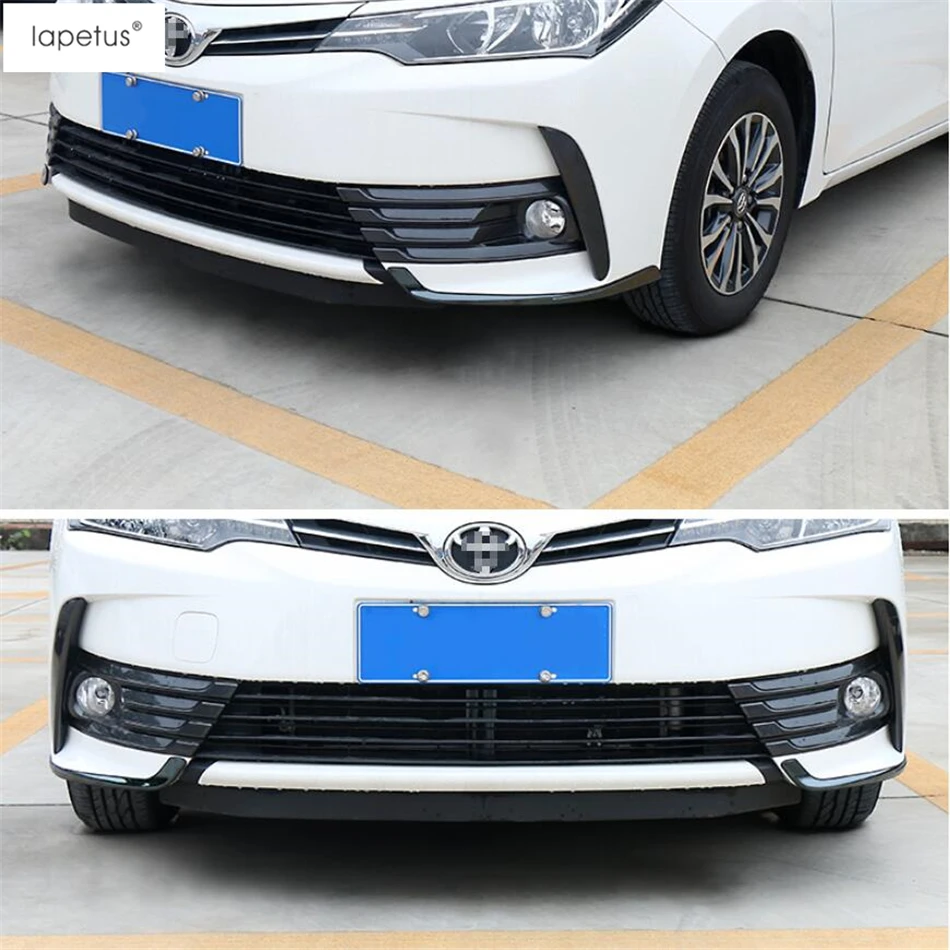 Stainless Steel Accessories For Toyota Corolla 2017 2018 Front Fog Lights Lamp Eyelid Eyebrow Corner Decor Strip Cover Kit Trim