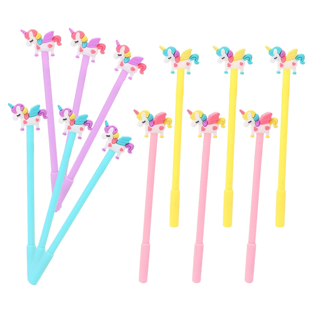 

12 Pcs Note Taking Pens Cute Gel Portable Cartoon Shape Writing Pencils for Kids