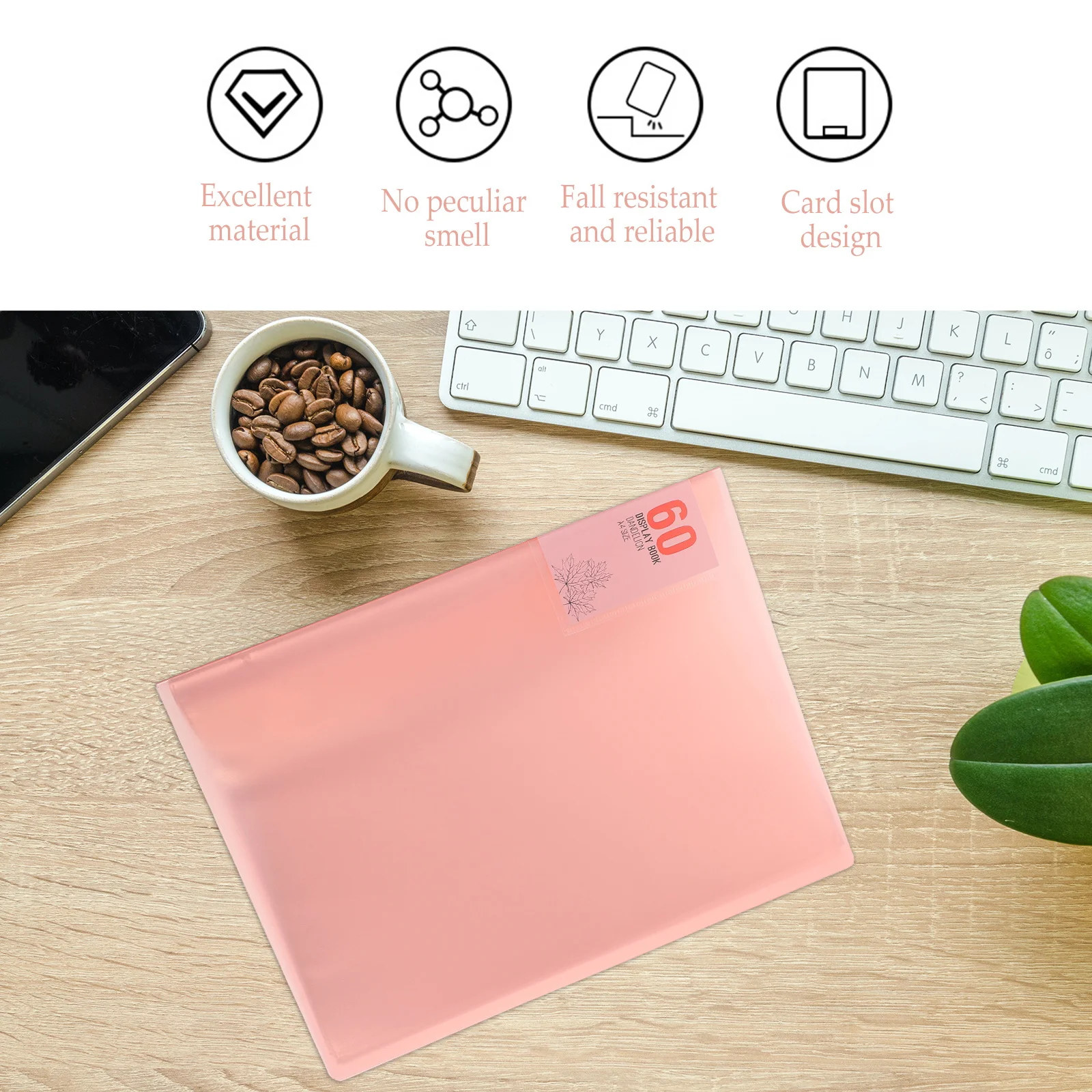 

60 Pockets A4 File Holder Multi-Layer Document Folder For Paper Receipts Cards Vouchers Tickets Organizer School Office Supplies