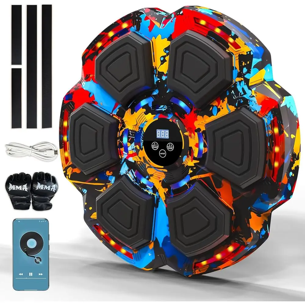 

Bluetooth Synced Wall-Mounted Training Equipment for Boxing Gloves, Ideal for Home Gym and Indoor Exercise