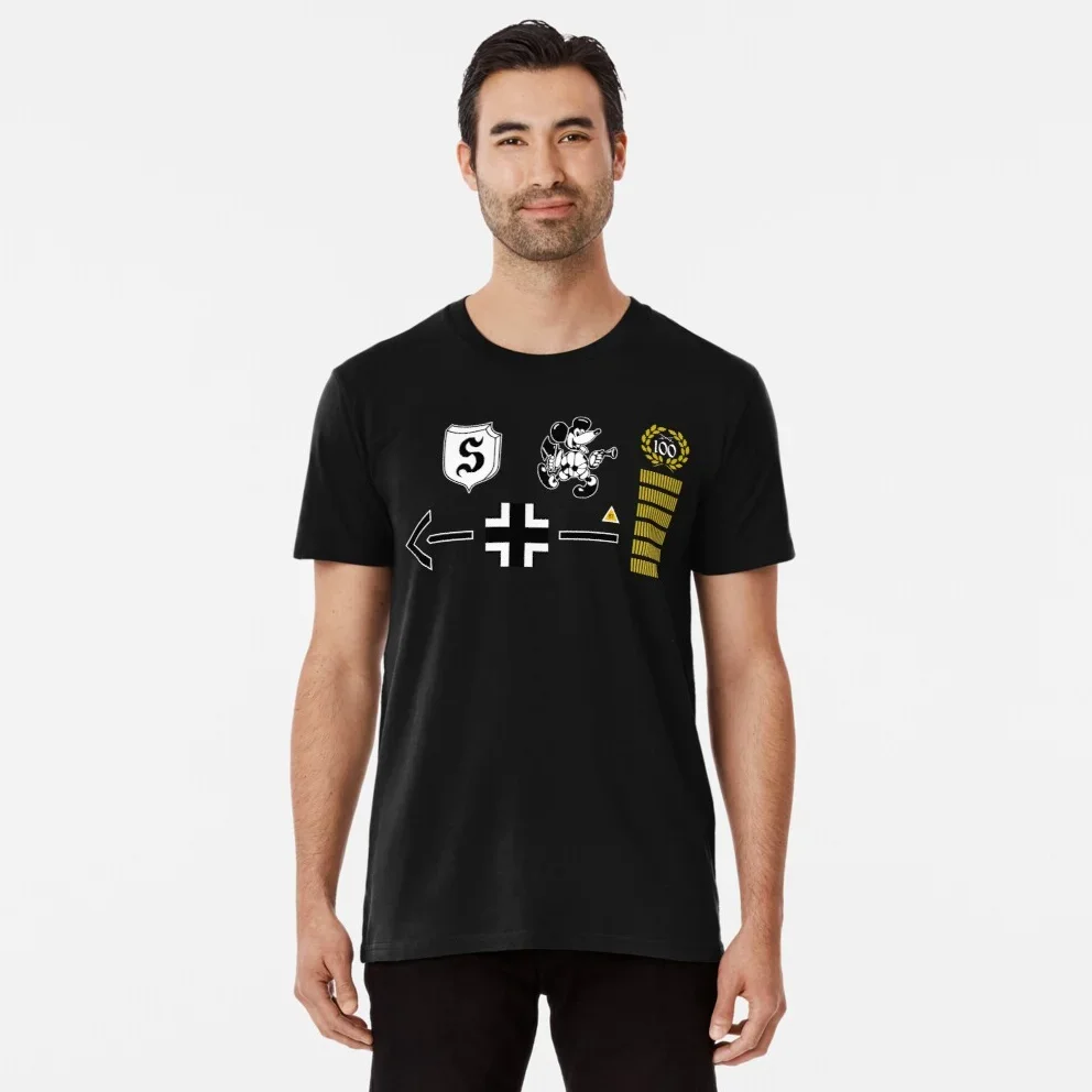 Camiseta General Adolf Galland de la Luftwaffe Ace de la Segunda Guerra Mundial. Camisetas informales de manga corta con cuello redondo, 100% algodón, última novedad, talla S-3XL