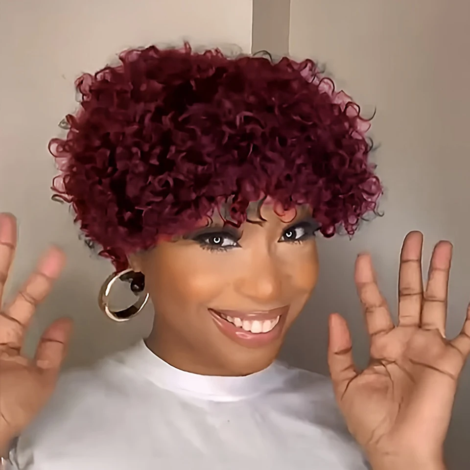 Curly Pixie Wigs Hu… - image