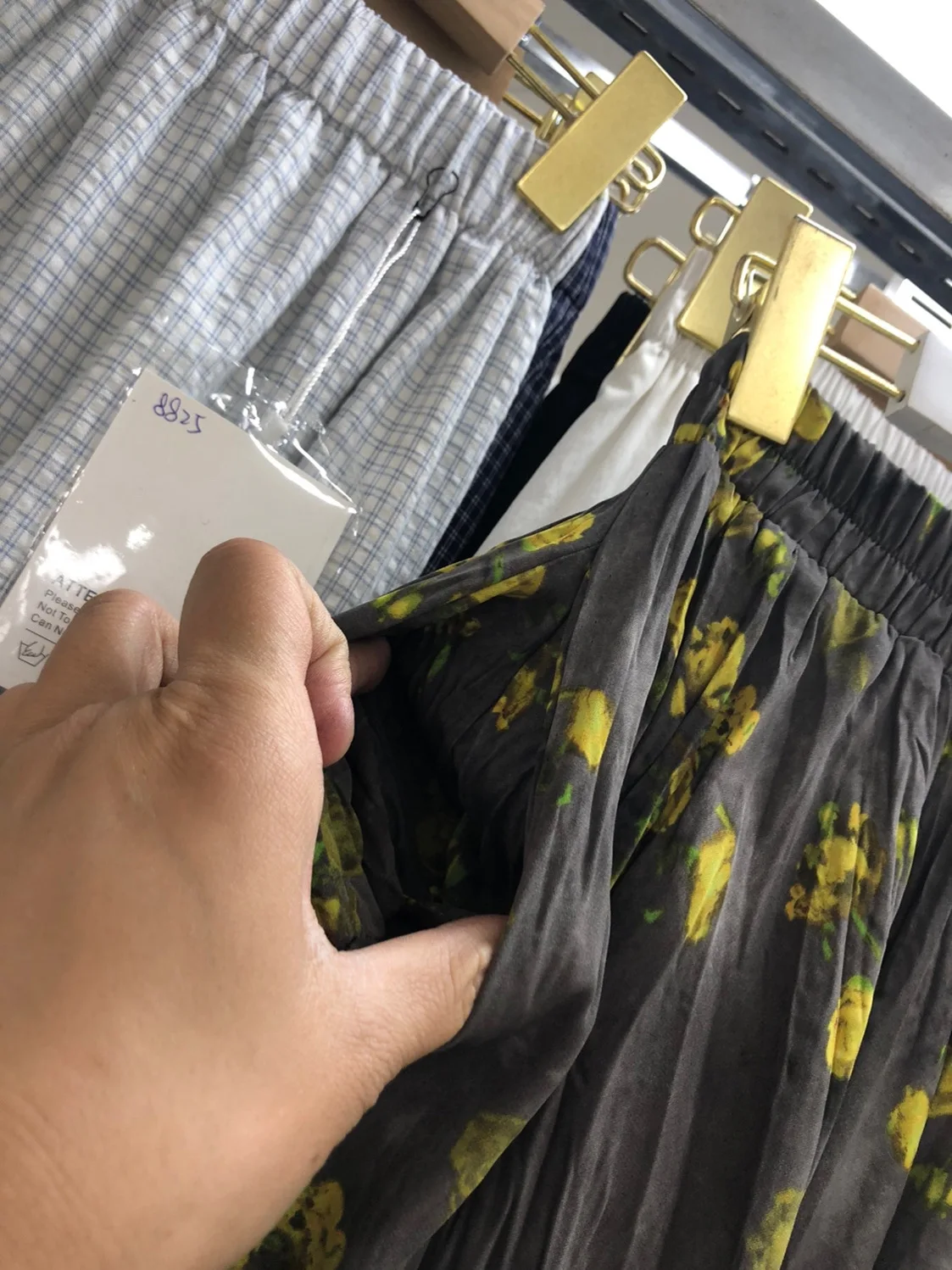 

Корейская длинная юбка с цветочным принтом для похудения, высокая талия, прямой крой, эластичная поясная юбка, юбка на бедрах