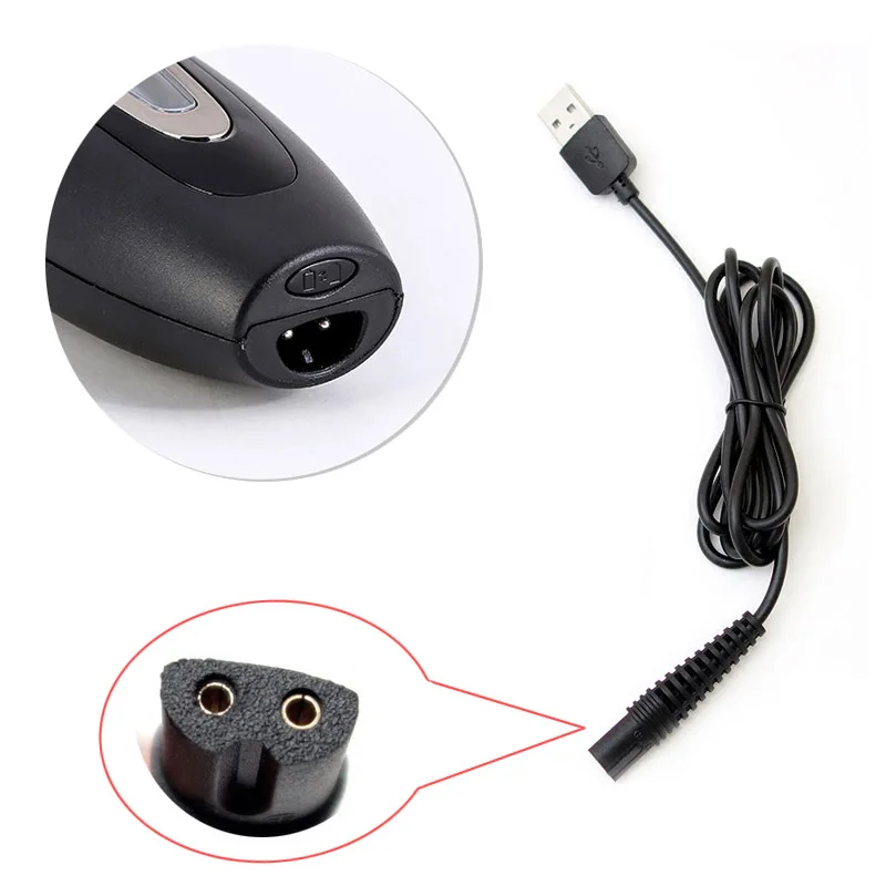 

5 шт. полукруглый USB-кабель для зарядки, электрическая машинка для стрижки волос, зарядная линия, подходит для бритвы FLYCO Braun