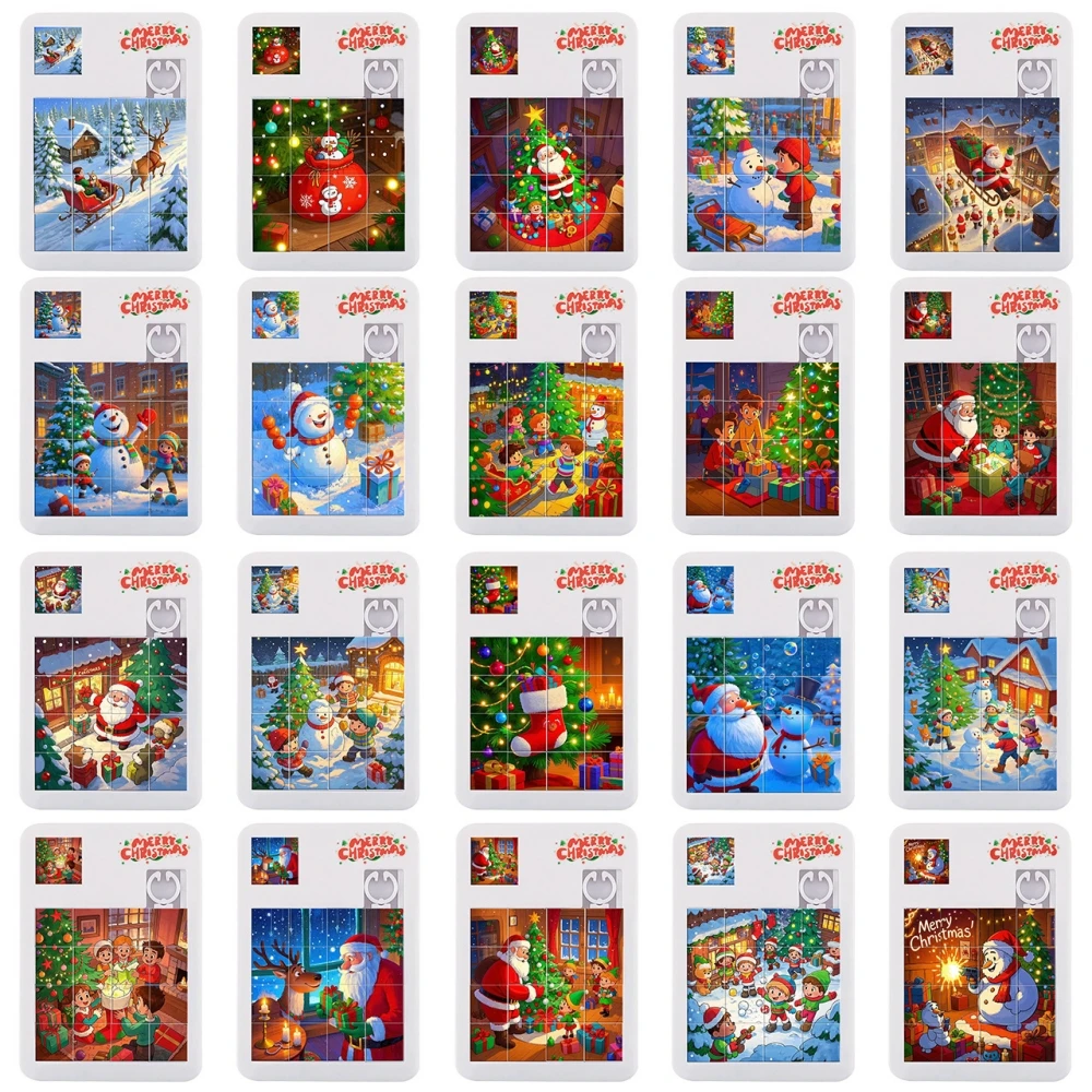 10/20PC การ์ตูนฮาโลวีนธีมคริสต์มาสปริศนาเกมสําหรับฮาโลวีน Christmas Party ของขวัญของที่ระลึกโรงเรียนอนุบาลของขวัญ Pack