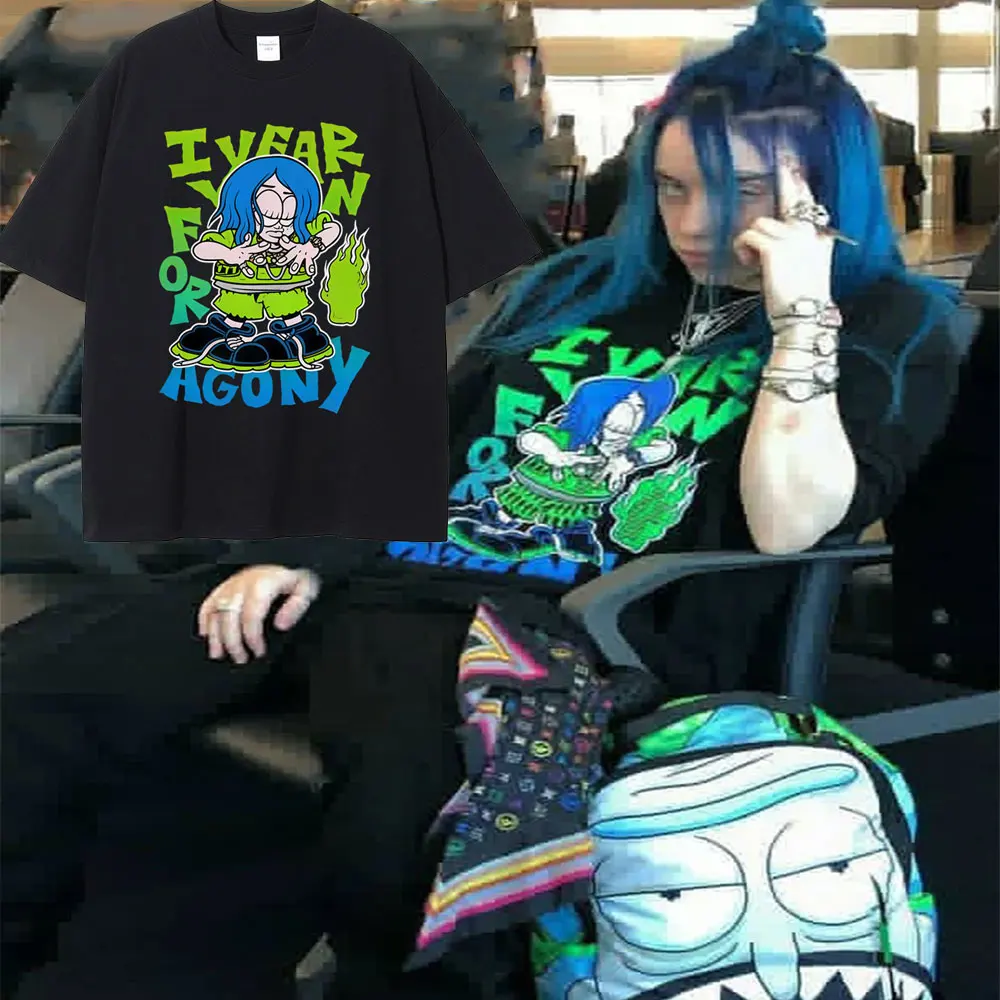 

Hit Me Hard and Soft Same Style Print T-shirt Men Women Fashion Pop Music T Shirts Men's Vintage Oversized T-shirts Streetwear