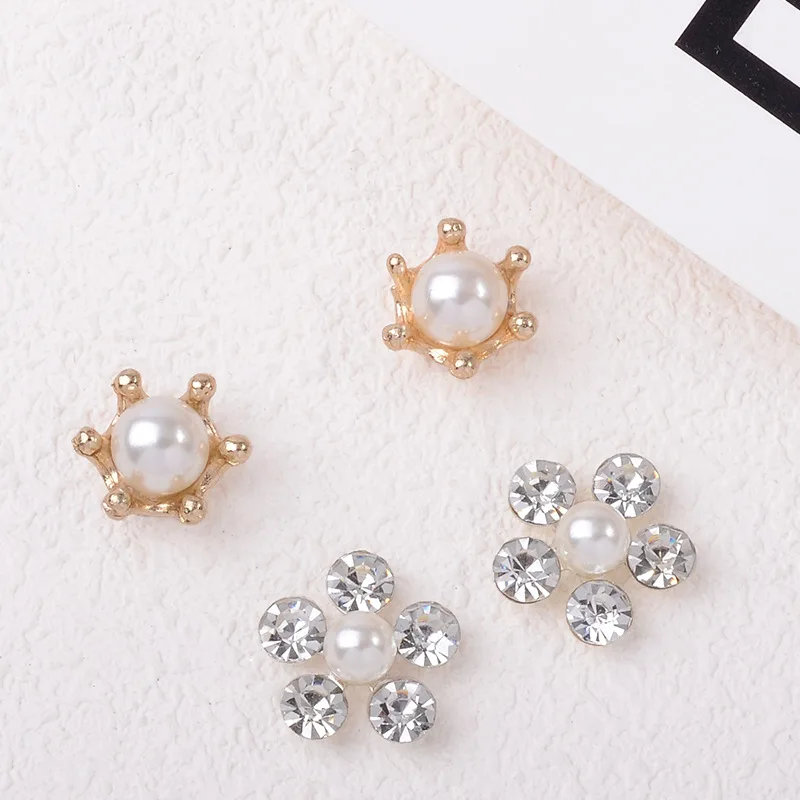 

100 piece set new Chinese three-dimensional snowflake hexagram DIY earrings hairpin clothing decorative accessories