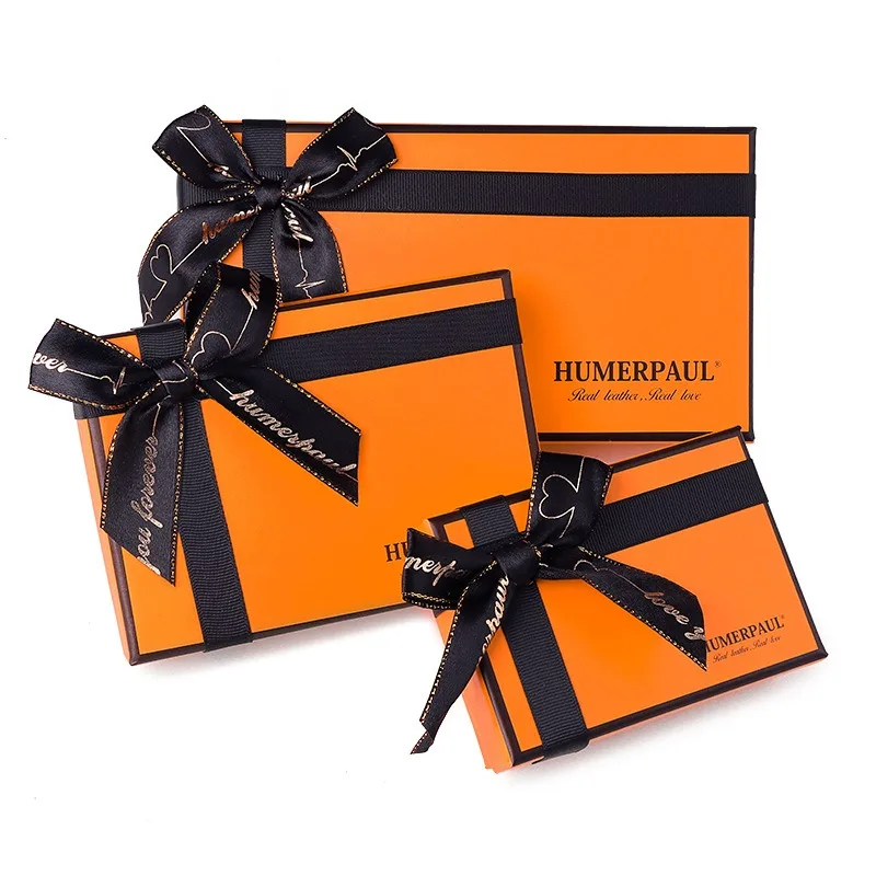 【Genuine Cow Leather】HUMERPAUL Brand Men's Wallet RFID First Layer Cowhide Card Holder AirTag Purse Money Clip