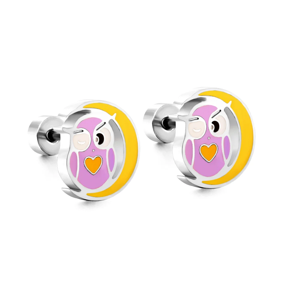 316L Chirurgisch Staal Oorbellen Leuke Stijl Meisjes Zilver Kleur Schroef Terug Stud Oorbellen Body Piercing Sieraden Party