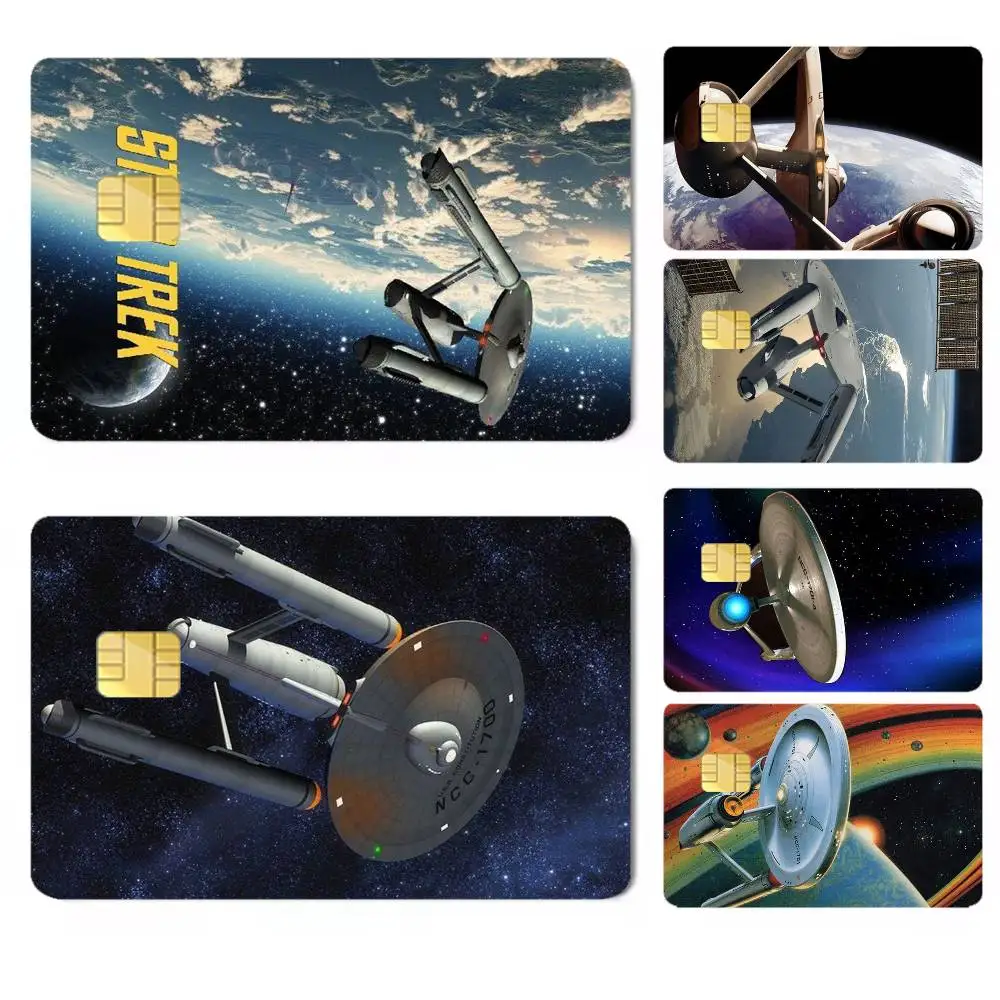 Trek Space Theme-e Credit Card HD Stickers Easy to replace, change card style anytime as you like