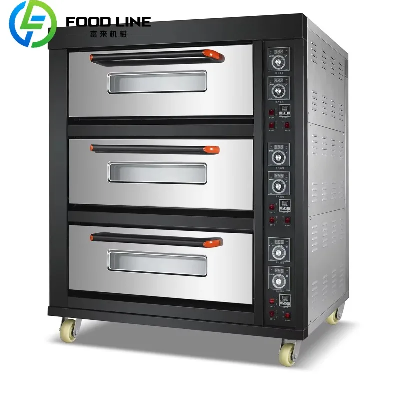 Commercial Stainless Steel Deck Oven Professional Grade Baking Equipment for Restaurant Kitchen