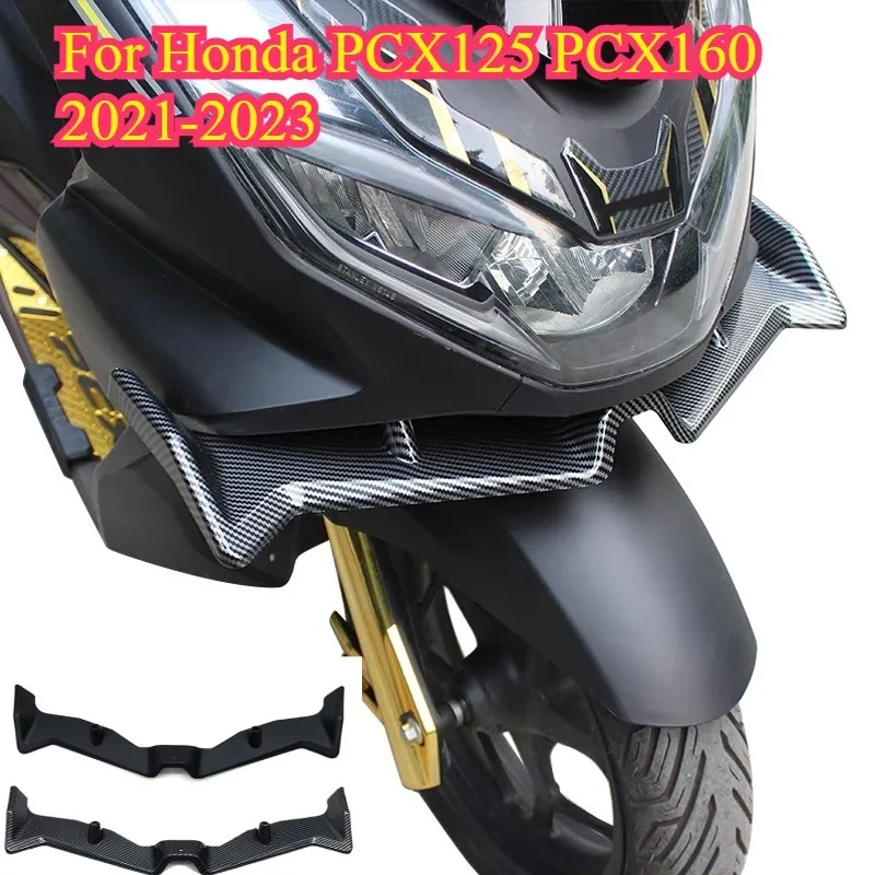 

1PC Motorcycle ABS Front Fairing Pneumatic Winglets Tip Wing Protector Shell Cover for Honda PCX125 PCX160 PCX 125 160 2021-2024