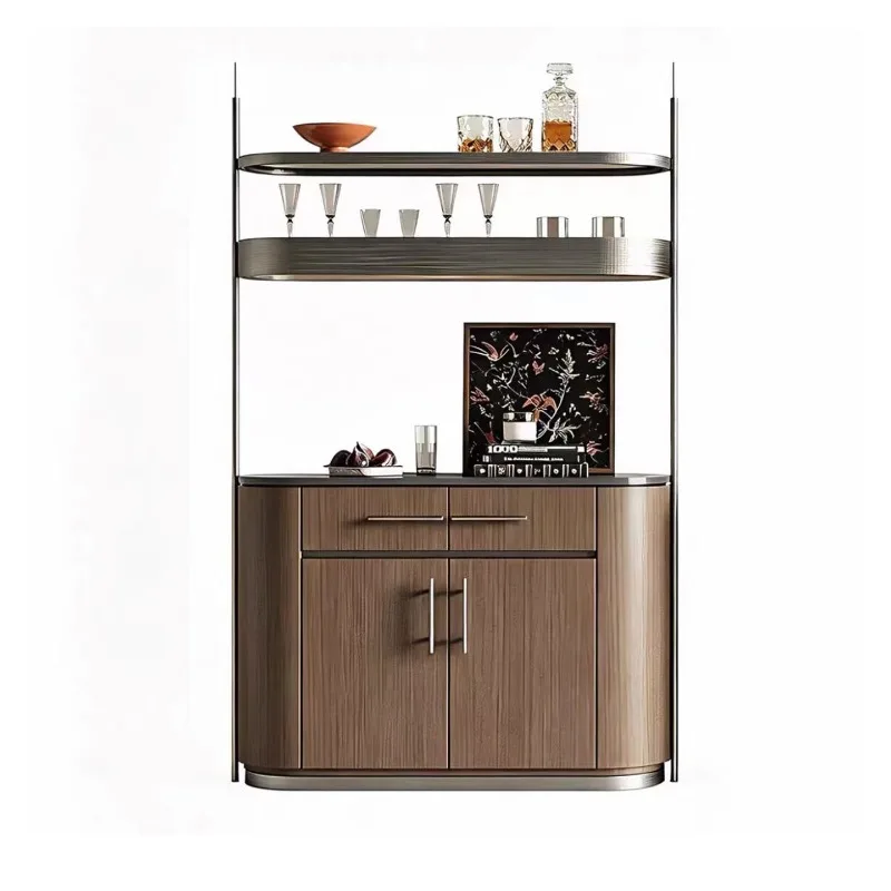 Light luxury wine cabinet, modern clubhouse mini bar, household tea cabinet, villa storage and dining side