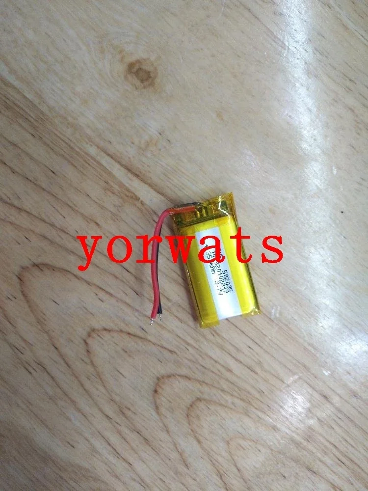 جديد حار خلية ليثيوم أيون قابلة للشحن 3.7 فولت بطارية ليثيوم بوليمر 502035   مبيعات المباشرة 350 مللي أمبير في الساعة