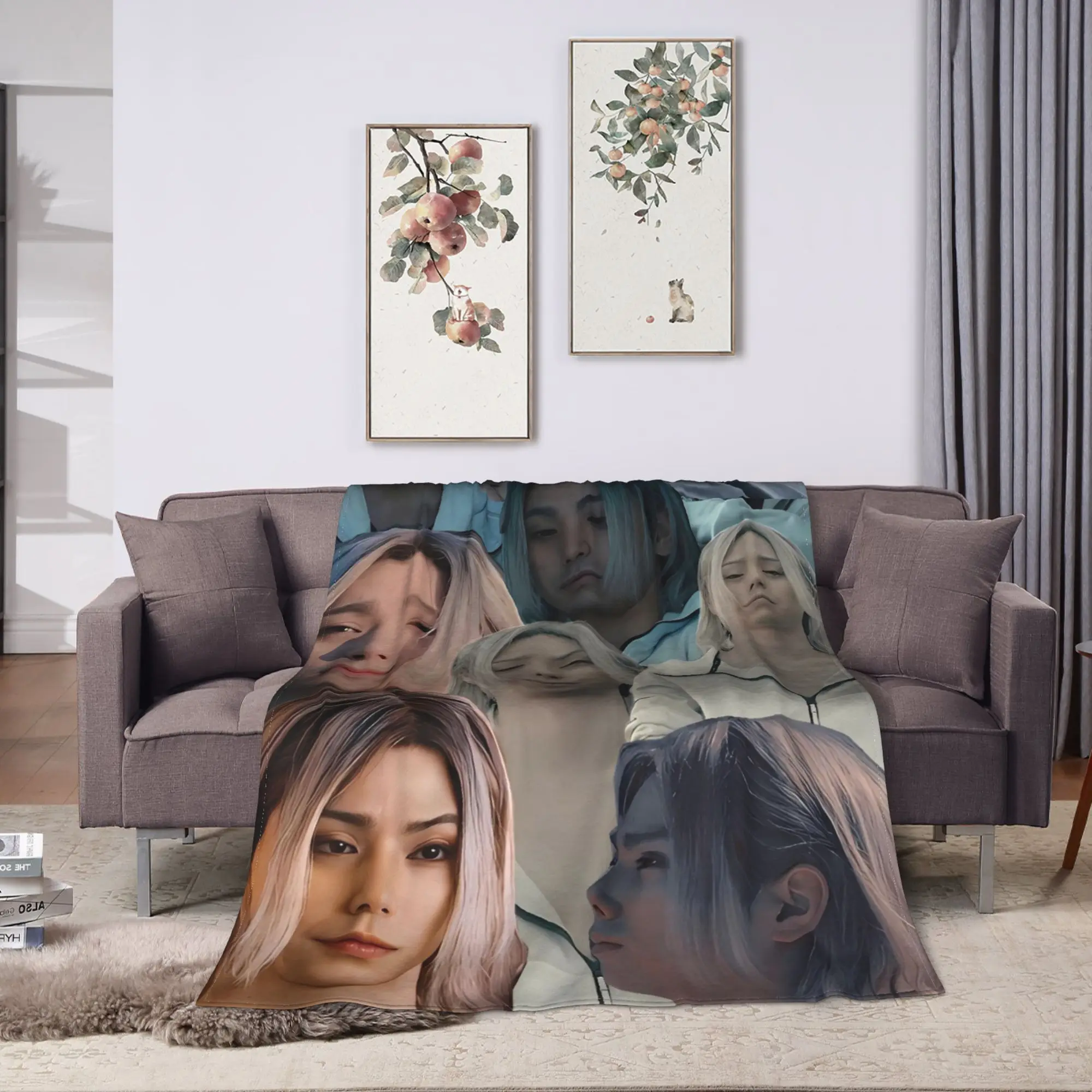 Alice In Borderland 3 Flannel Blanket  Warm Soft Bedding Throws for Living Room Travel Office Funny Bedspread Sofa Bed Cover