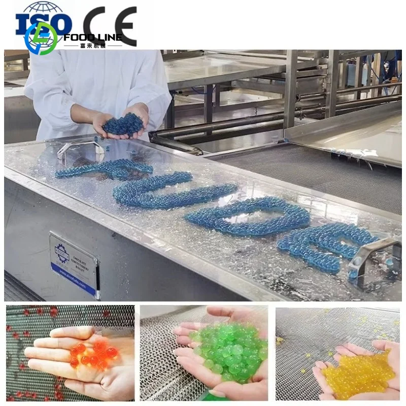 Customized 100 Kg/h Small Auto Spherical  Popping boba Pearl Moulding Equipment /8mm Popping Boba Bursting Balls Making Machine
