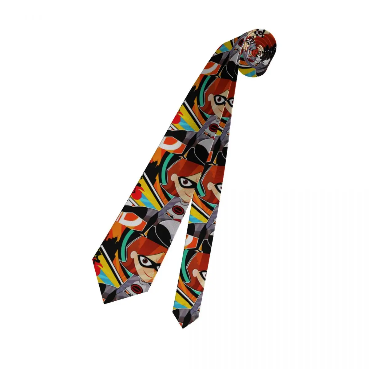 Custom The Incredibles Mangas Classic Necktie Mens Silk Neck Tie for Party