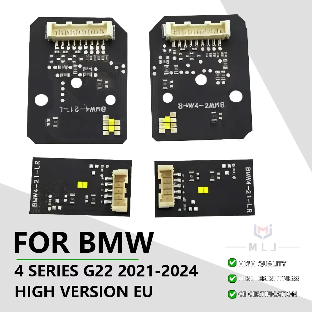 

For BMW 4 Series G22 2021 2022 2023 2024 High Version EU Speification LED Headlight Angel Eye DRL Boards Car Accessories