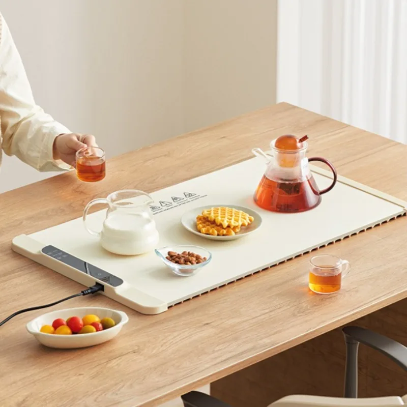 Silicone folding hot dish insulation board, multi-functional heating table mat for household meals, thawing board