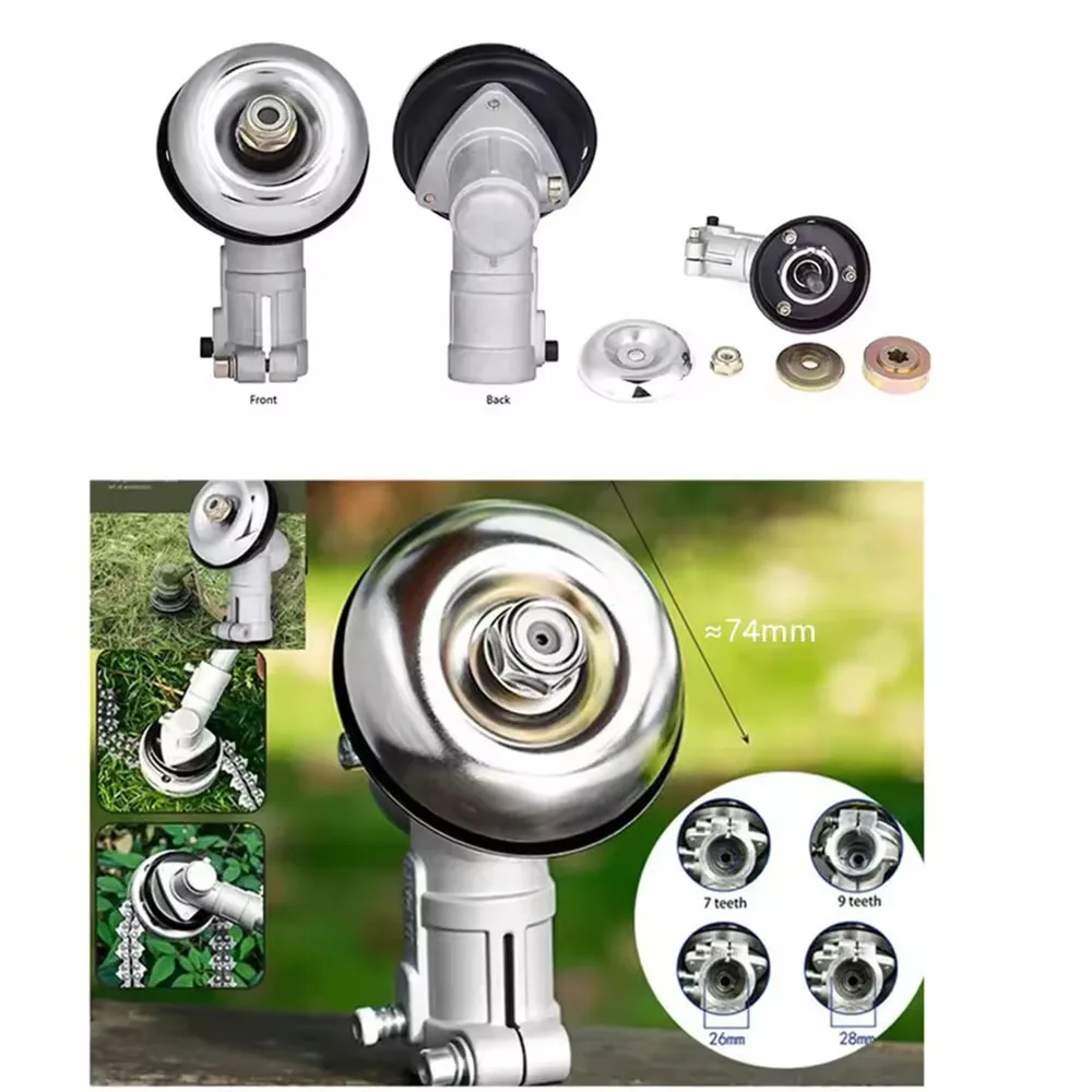 26mm/28mm Zahnmäher 7/9 Zähne Getriebe Getriebekopf Bürstenmäher Rasenmäher Getriebekopf Ersatzteil Rasenmäher Teile Gartenwerkzeug – Detail 3