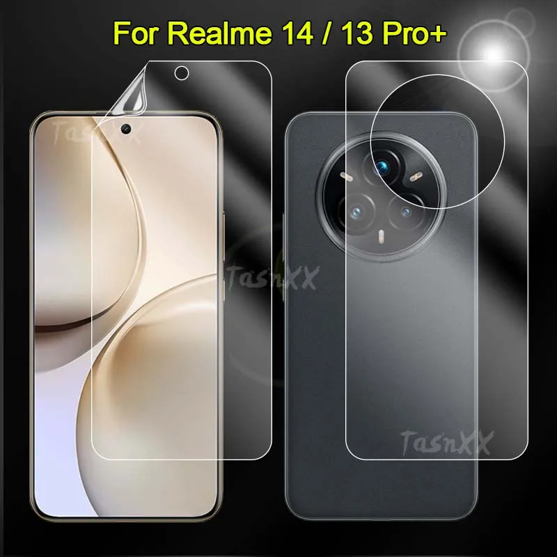 واقي شاشة كامل ناعم من مادة TPU لهاتف Realme 14 13 Pro Plus 5G فائق النحافة ومضاد للخدش - غير مقسى من الزجاج #1