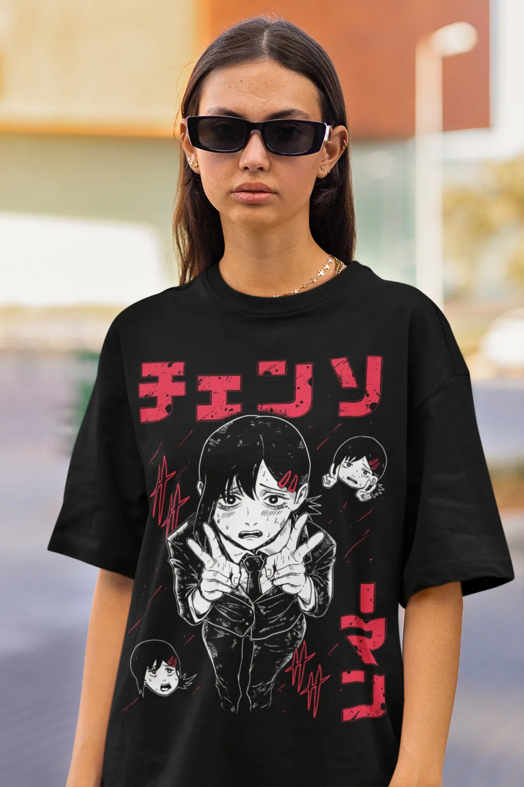 Kobeni T-Shirt Denji Makima Pochita Chainsaw Man Hoodie Sweater Shirt Soft Tee