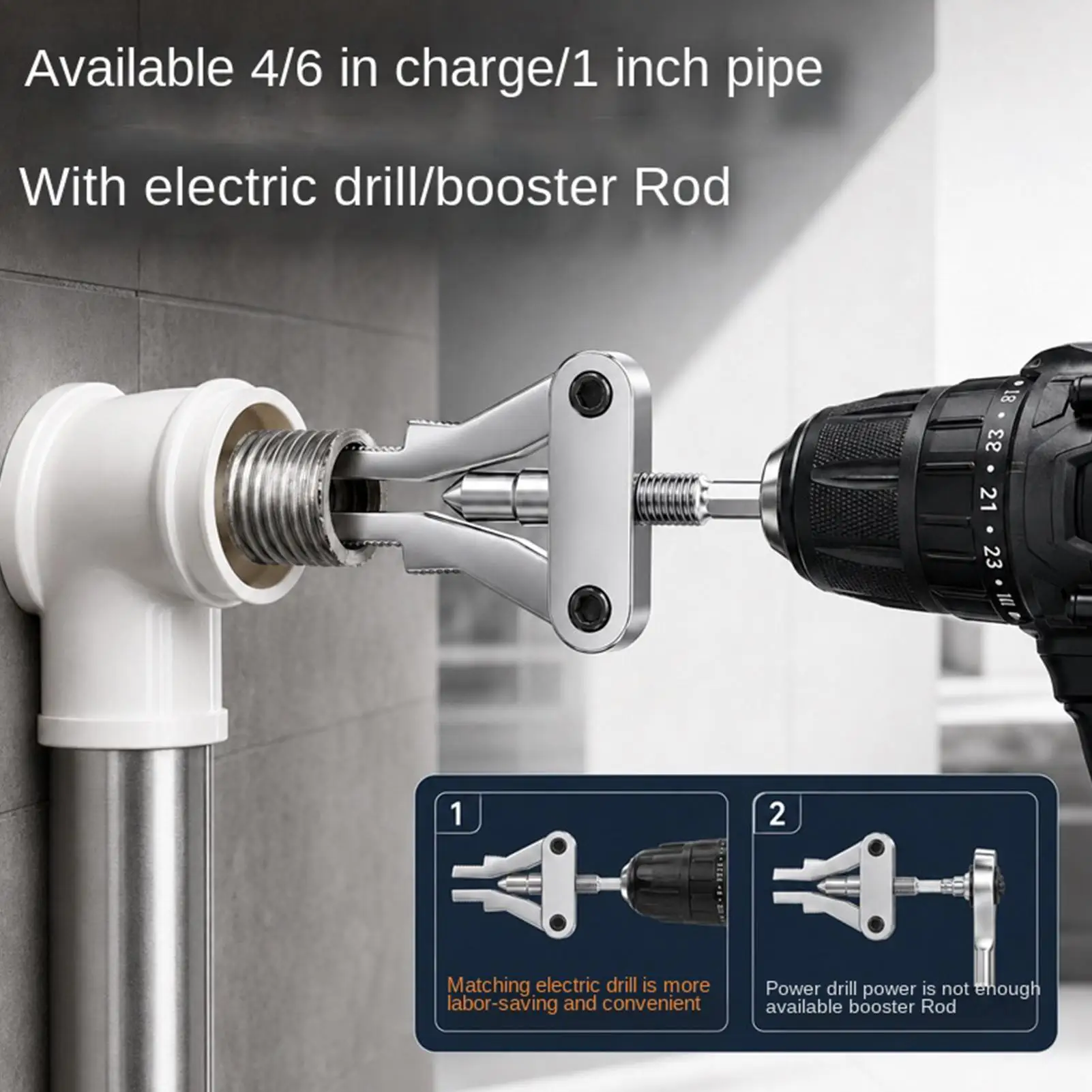 Faucet Angle Valve Wire Extractor Steel Hex Shank Pipe Repair Tool Broken Wire Extractor for Drill Wrench Kitchen Bathroom