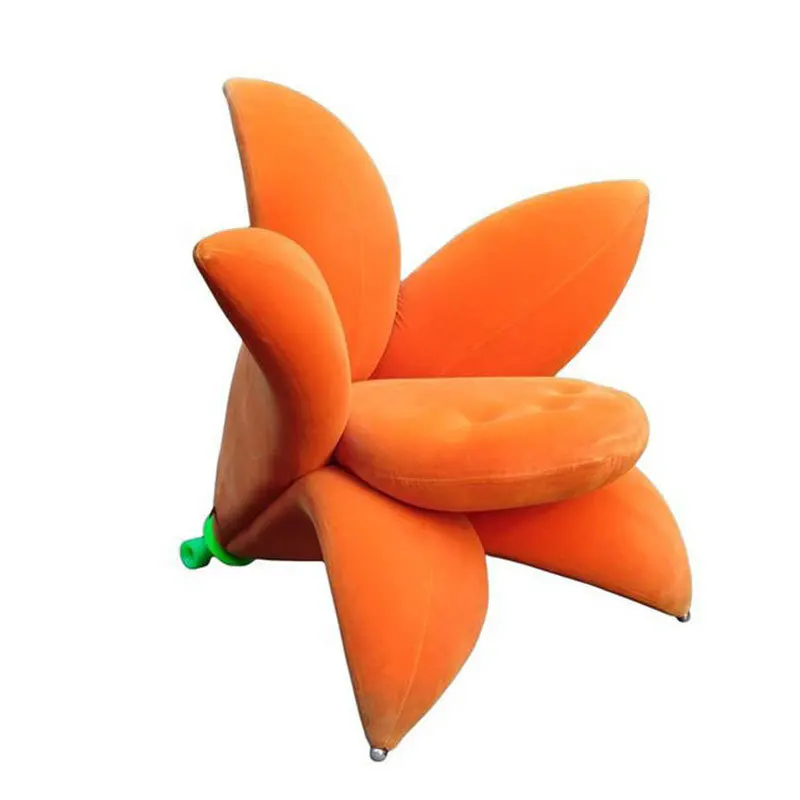 

Nordic light luxury modern designer flower lily leisure creative morning glory small petal chair