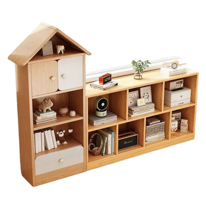 

shelf floor-to-ceiling living room against the wall reading area storage toy cabinet free combination lattice cabinet bookcase