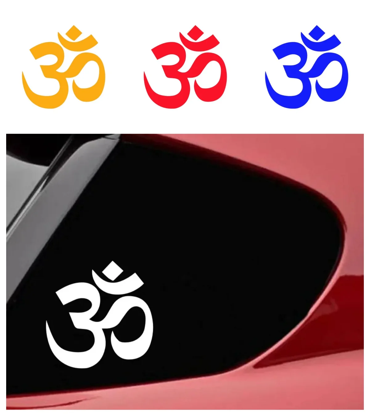 

SYMBOL YOGA Car Sticker Scratch Decorative Vinyl Car Accessories Window Decal PVC Decorative