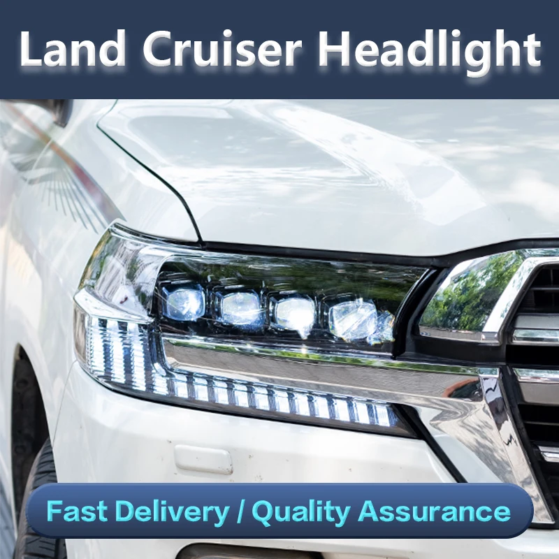 

Car Styling Head Lamp for Toyota Land Cruiser Headlights 2016-2019 LC200 LED Headlight DRL Hid Bi Xenon Auto Accessories