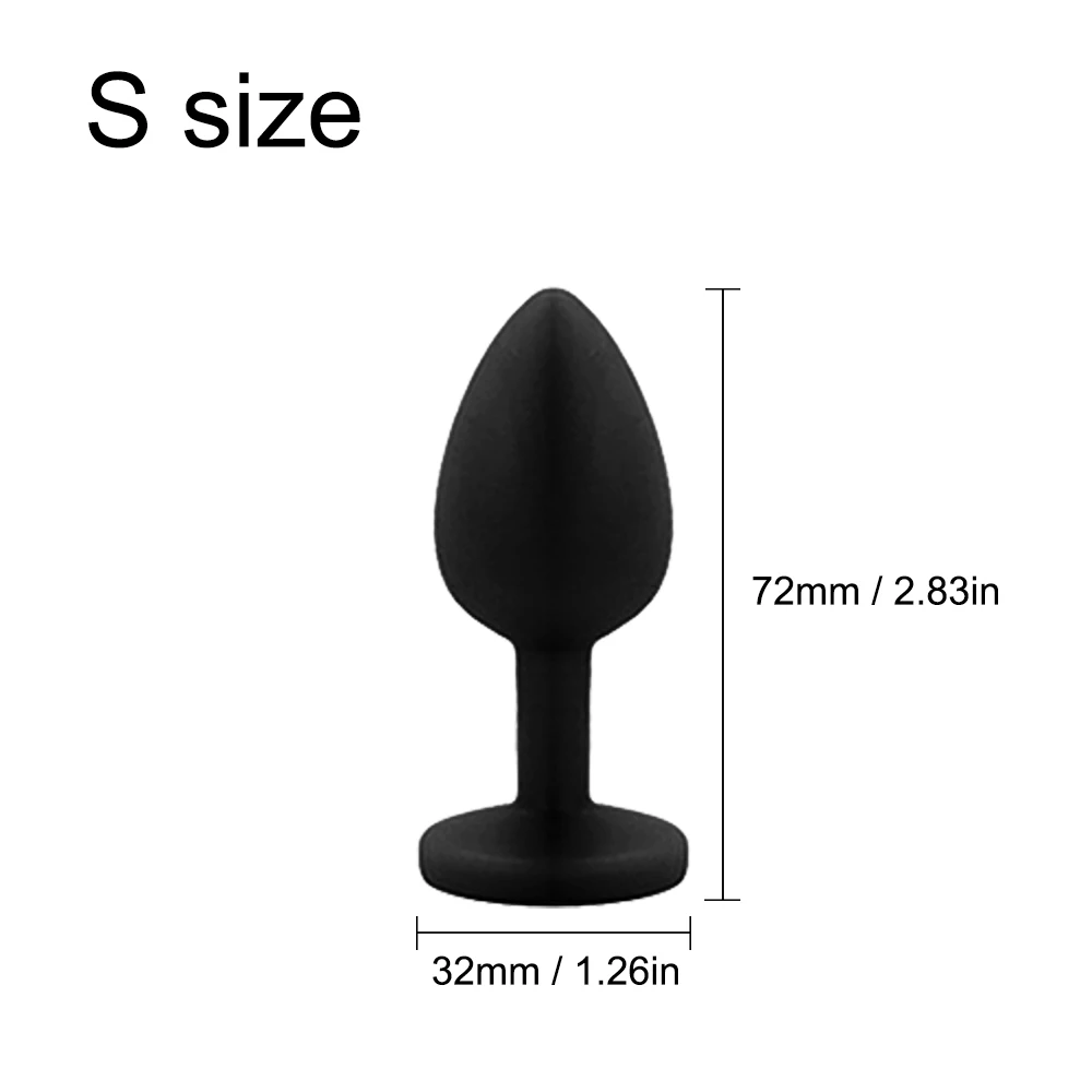 3 Sizes Sex Shop Adult Silicone Jewelry Anal Trainer Sex Prostate Back Yard Toy Anal Butt Plug for Women Man Couple Gay Unisex