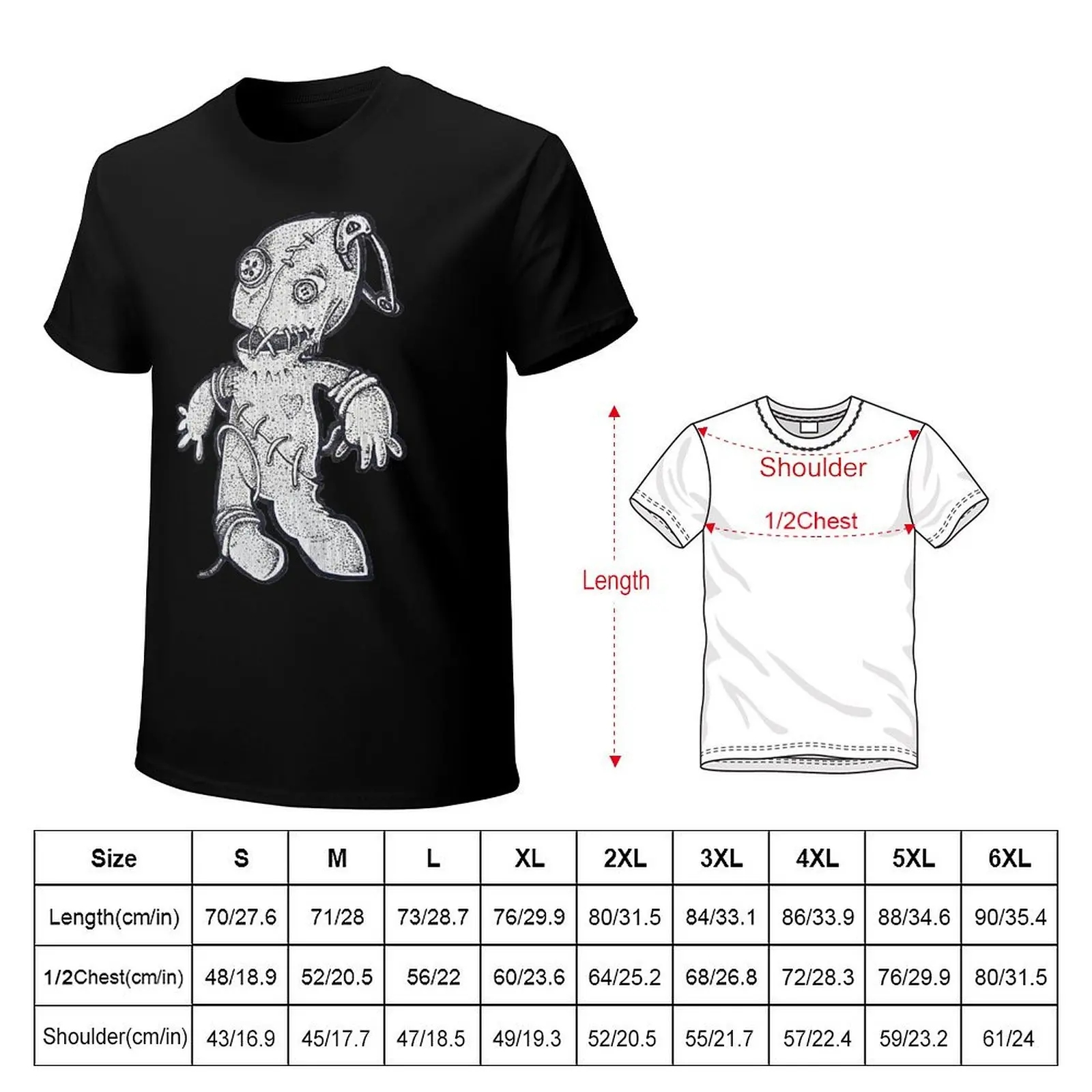 Voodoo Doll T-Shirt Soft Touch Basic Cotton T-Shirt