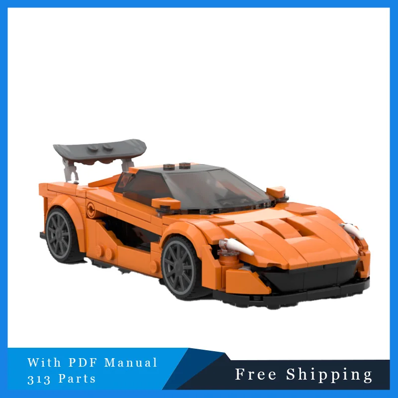 

313 PCS Sports Car Modular MOC Building Blocks Speed Sports Cars Model Children's DIY Assembly Model Toy Birthday Christmas Gift