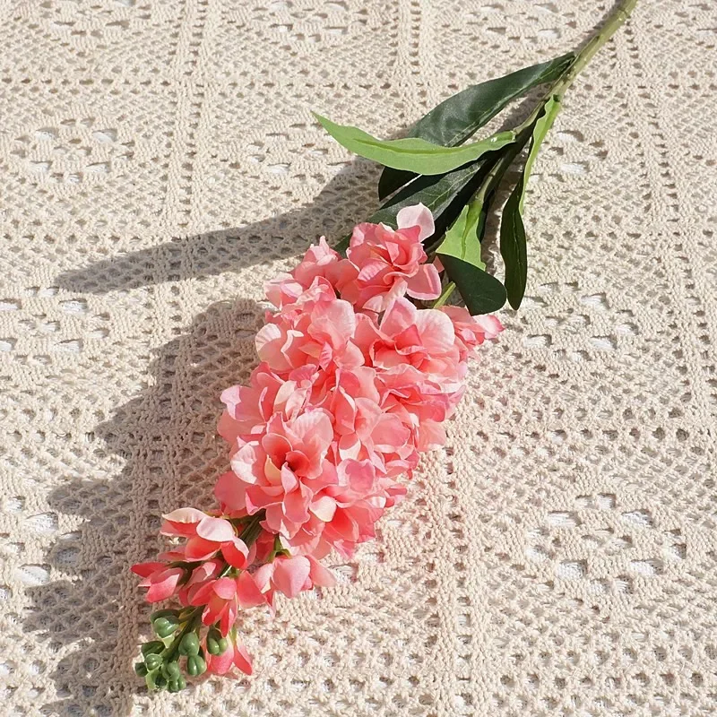Lebensechte große Hyazinthen-Seidenblume für Hochzeit, Heimdekoration, Brautstrauß, violetter langer Zweig, Desktop-Vase, künstliche Blumen – Detail 8