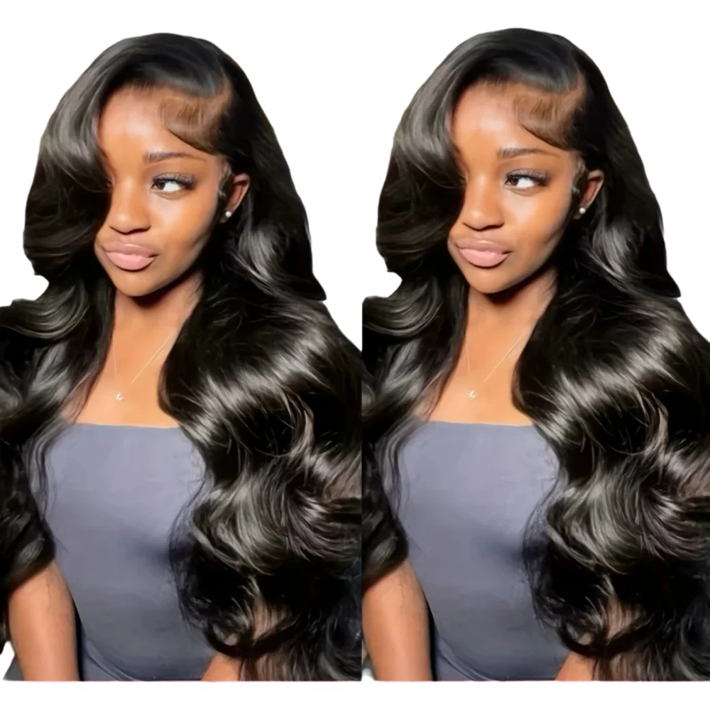 13x4 Body Wave Perücke aus Echthaar, vorgezupft, 210% Dichte, Body Wave 13x6 Wear-to-Go Lace Closure, kleberlose Perücken