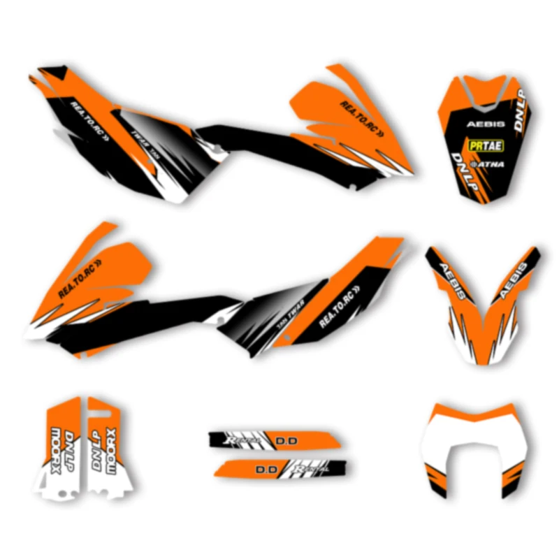 

SPACE Custom Motorcycle Graphics For KTM 2008 2009 2010 2011 08-11 LC4 SMC 690 Decal Stickers Kits 008