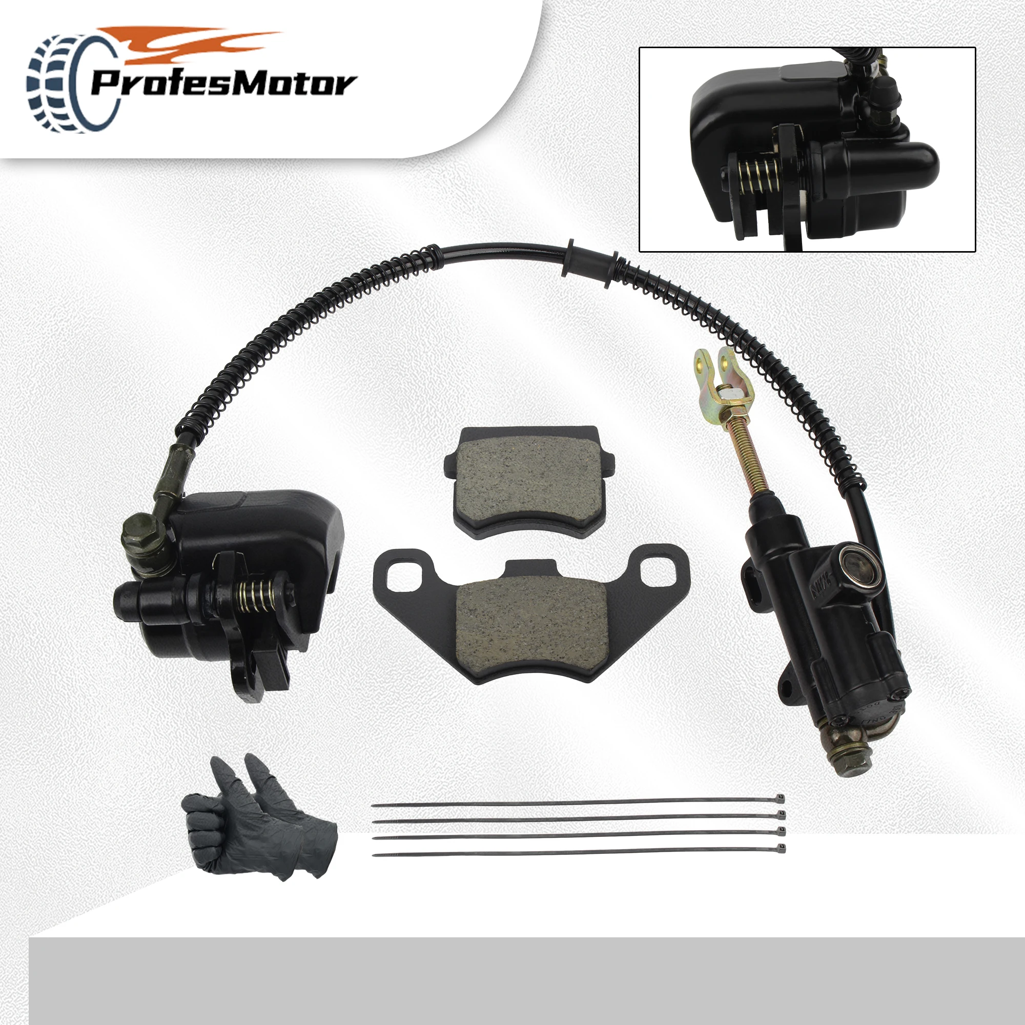 

Universal Motocross Rear Brake Pump Foot Hydraulic Refit Oil Cylinder Pump Rear Brake Master Set for 50cc 110cc 125cc TaoTao ATV