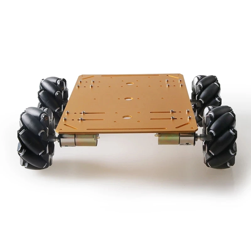 

96mm Mecanum Wheel 4WD Large Panel Metal Car Chassis DIY Mobile Robot Platform Remote Control Kit 4pcs High Torque Motors