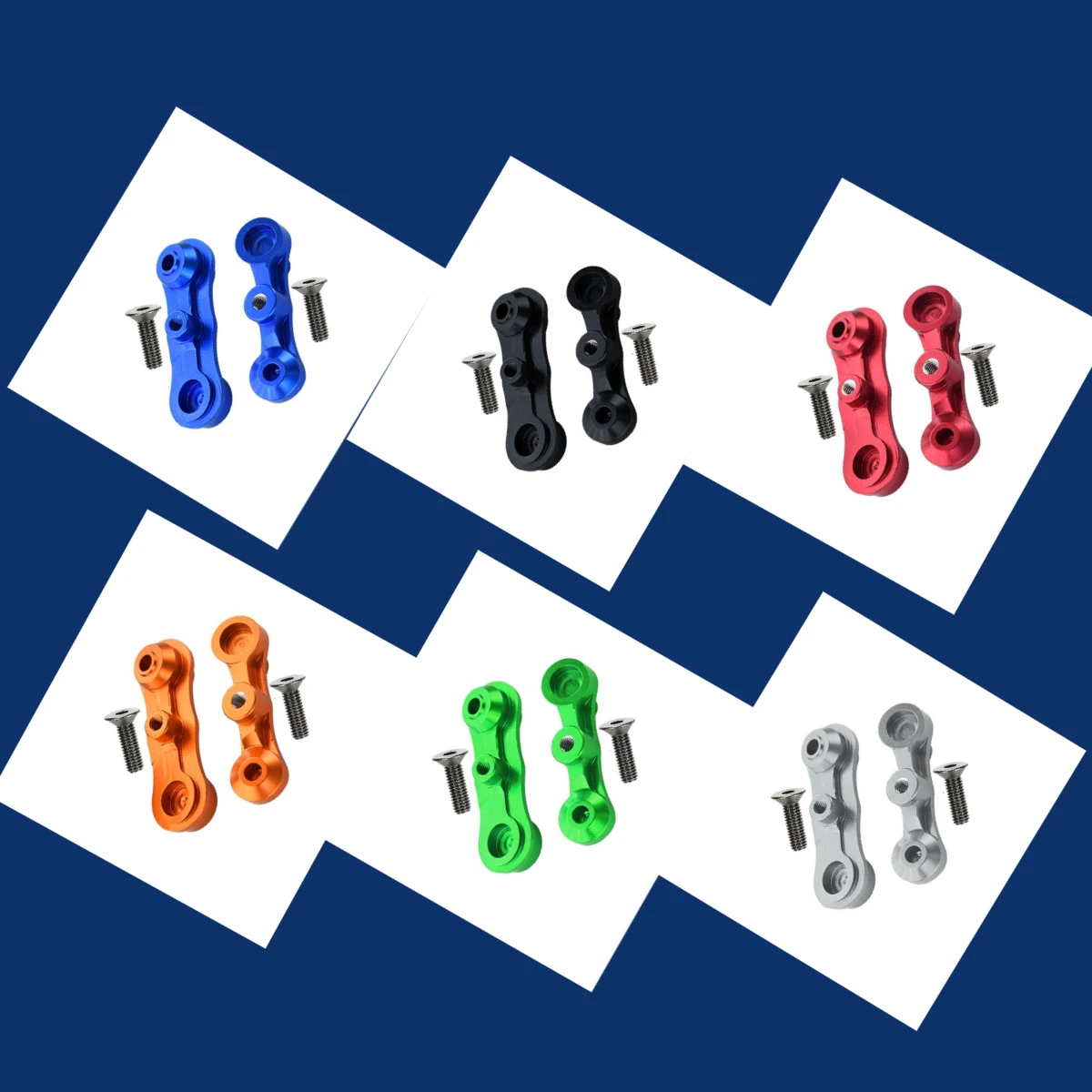 GPM For LOSI 1/6 スーパーバハレイ 2.0 (Los05021FOR ステアリングアセンブリ用アルミニウムスタビライジングマウント)