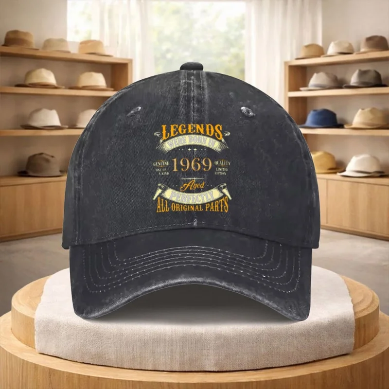 1969 Legend Perfect Limited Adjustable Baseball Cap – Lightweight Vintage Style for Men & Women, Streetwear, Hiking, Gift