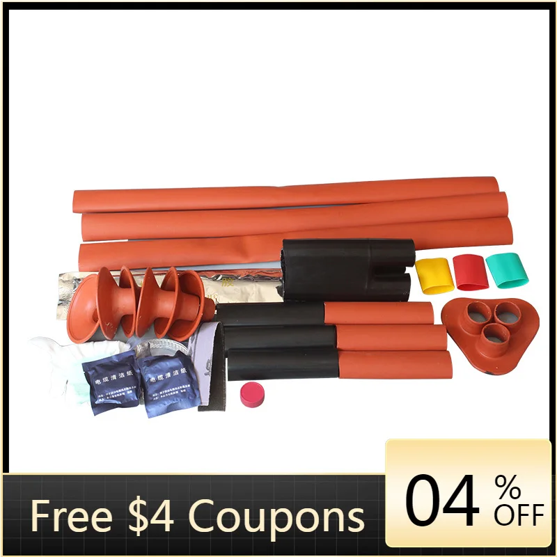 LX Heat Shrink Termination Kit Heat Shrinkable Cables Accessories Outdoor 3 Cores Cable Joint 1/10/35 KV